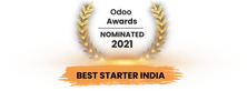 Odoo Awards 2021 nominee, Best Starter India