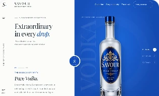 Spirits and Beverages website design