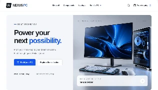 PC Builder and Components website design