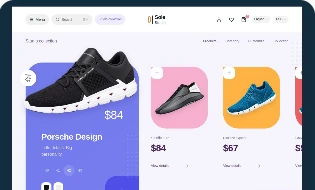 Shoes and Footwear website design