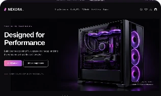 Gaming PCs website design